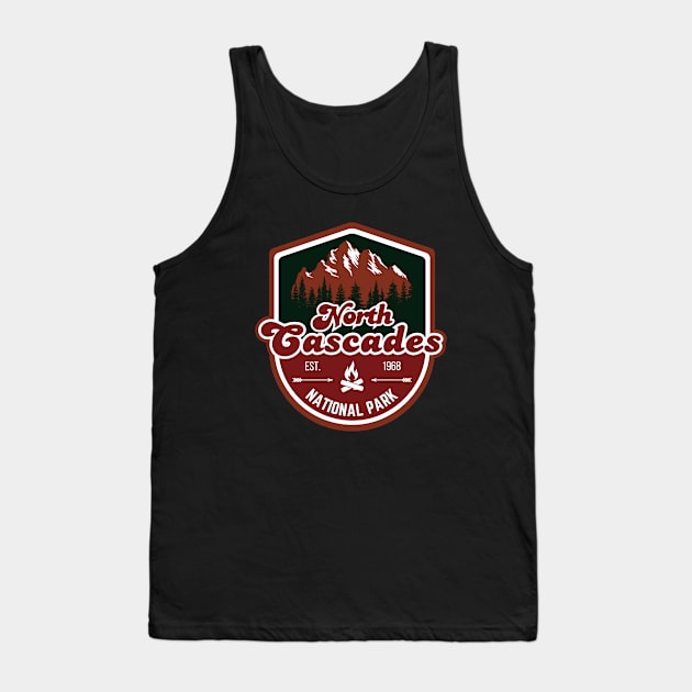 North Cascades National Park Tank Top by FullOnNostalgia